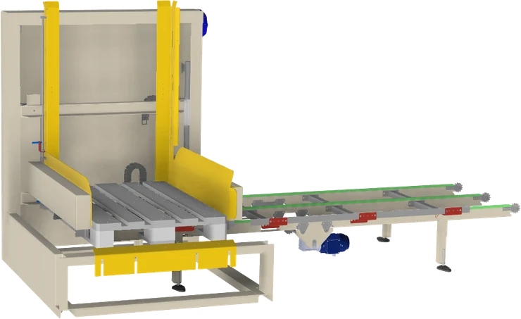Pallet magazine with dispenser