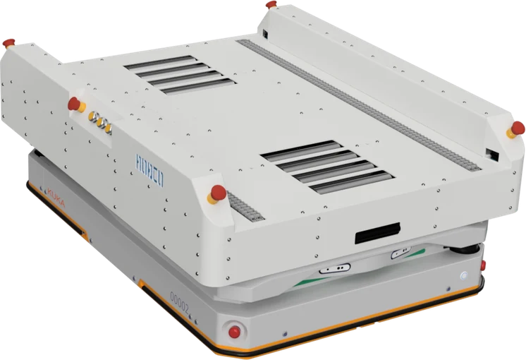 Pallet conveyor for autonomous mobile robots