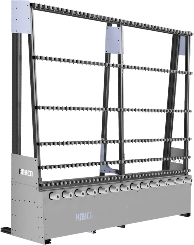 Vertical glass pane conveyor